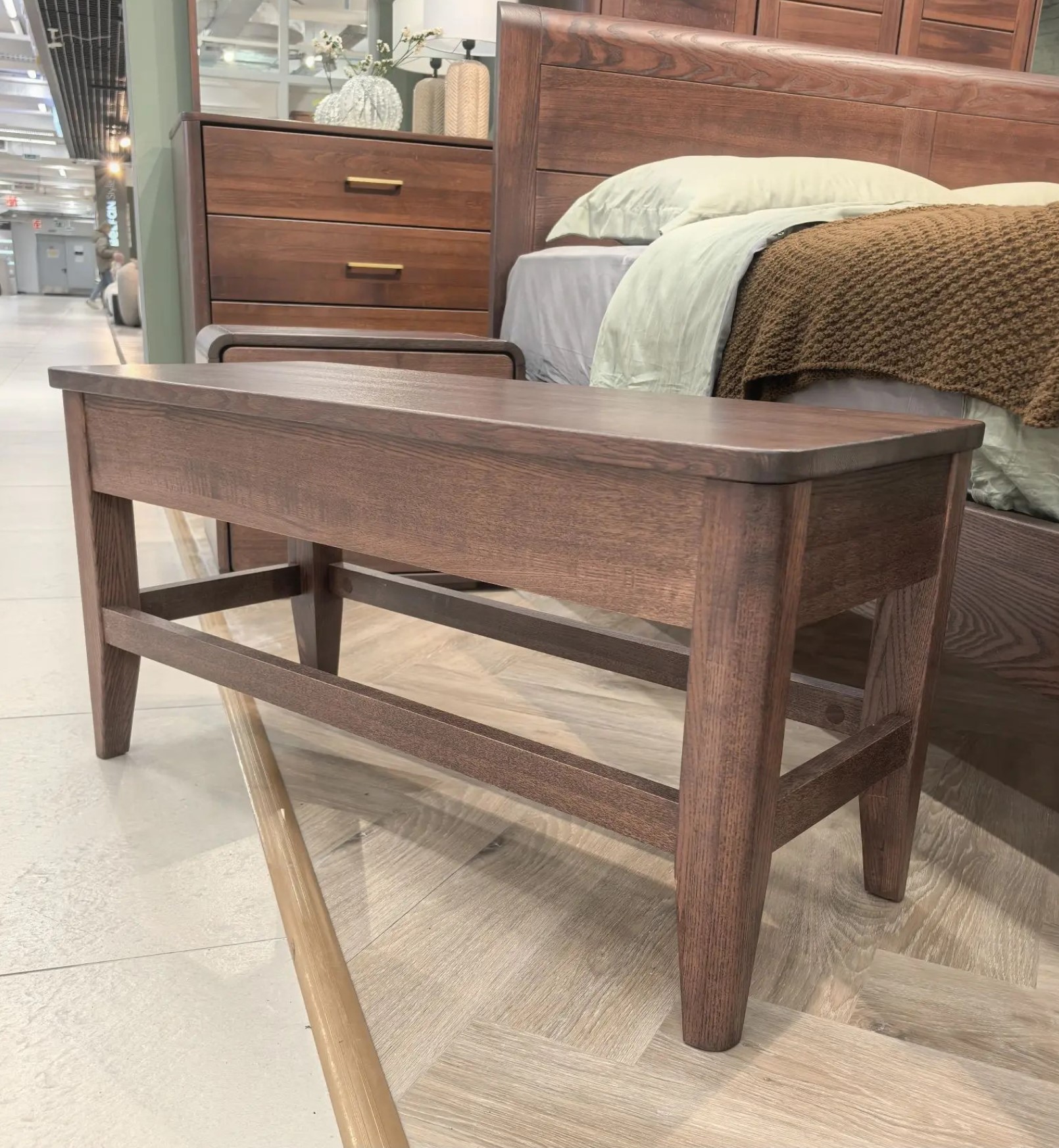 Скамья Венсен NEW из ясеня. Размер 85*36*Н42